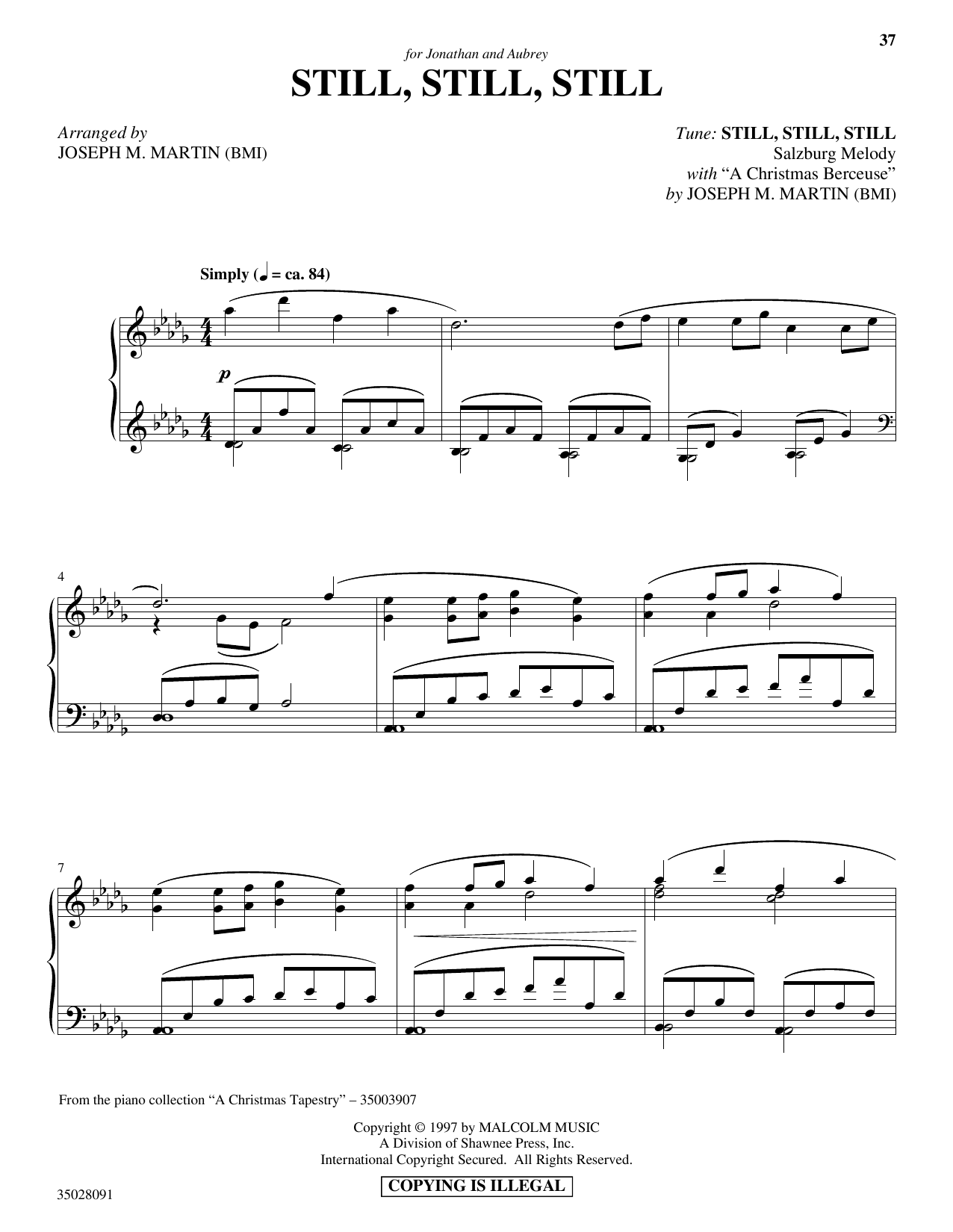Learn to play Joseph M. Martin Still, Still, Still (with Joseph M. Martin Still, Still, Still (with
