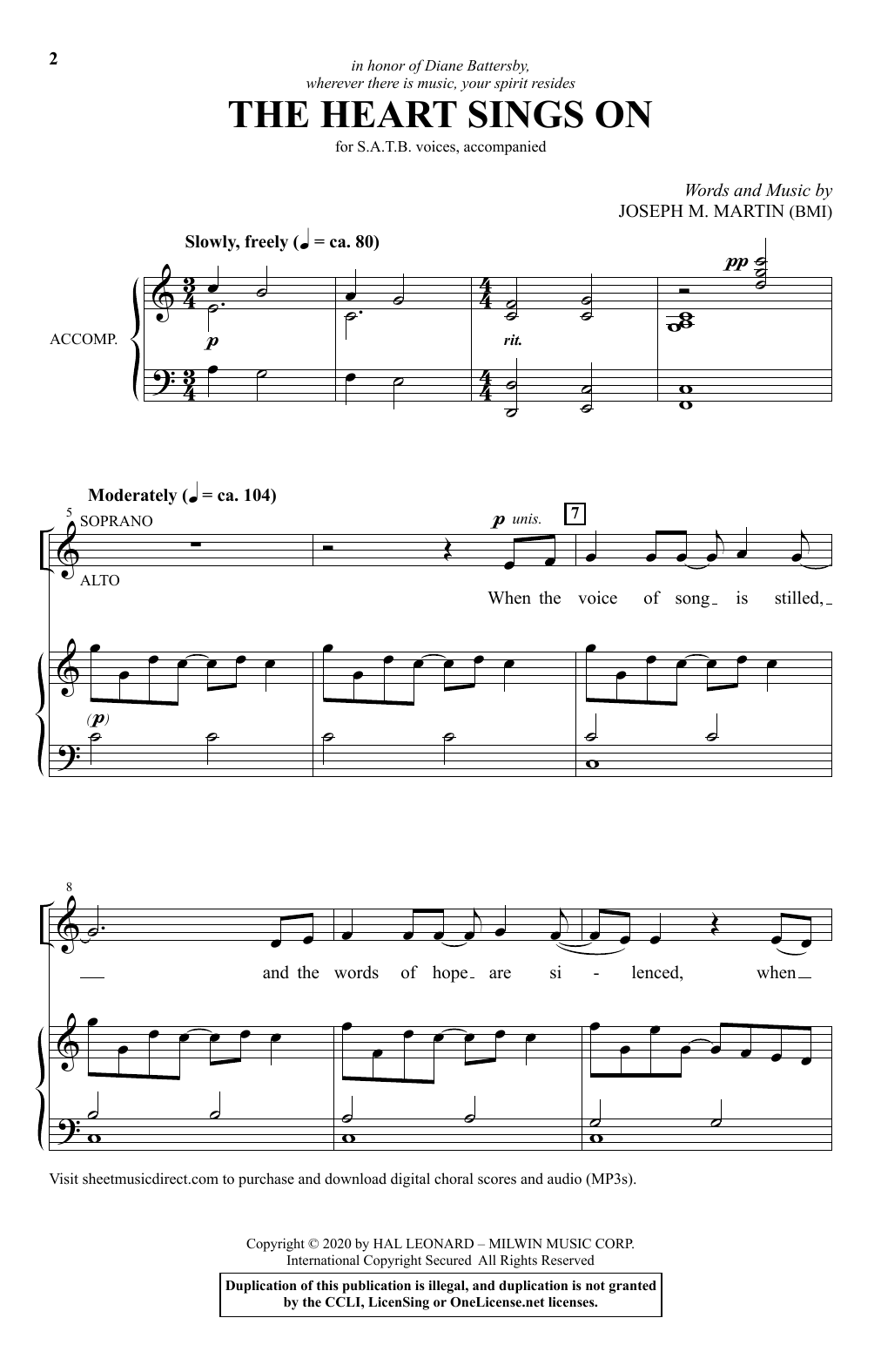 Learn to play Joseph M. Martin The Heart Sings On sheet music for SATB Choir in minutes. Price: 3.9900$ Joseph M. Martin The Heart Sings On sheet music notes and chords arranged for SATB Choir
