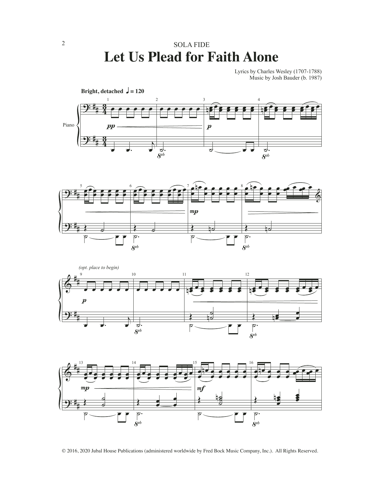 Learn to play Josh Bauder Let Us Plead For Faith Alone sheet music for SATB Choir in minutes. Price: 3.9900$ Josh Bauder Let Us Plead For Faith Alone sheet music notes and chords arranged for SATB Choir