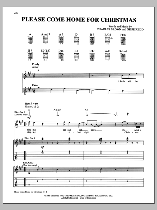 Please Come Home For Christmas Chords