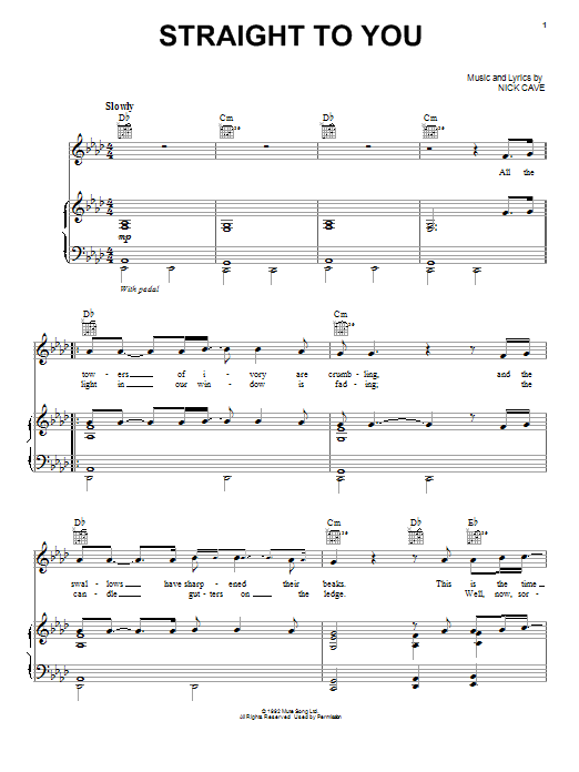 Josh Groban Straight To You sheet music notes and chords. Download Printable PDF.