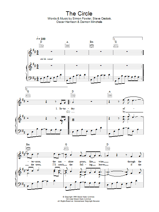 Learn to play Journey South The Circle sheet music for Piano, Vocal & Guitar (Right-Hand Melody) in minutes. Journey South The Circle sheet music notes and chords. Download Printable PDF.