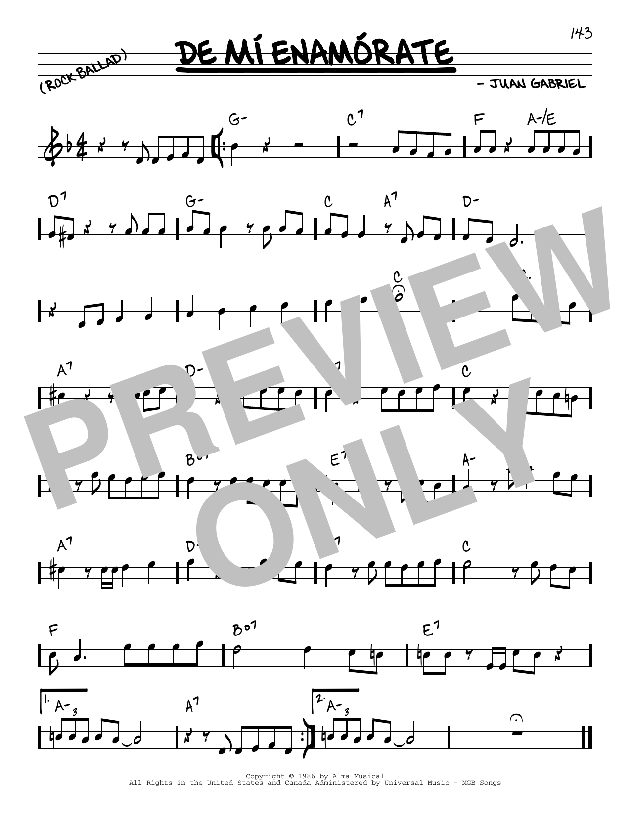 Learn to play Juan Gabriel De Mi Enamorate sheet music for Real Book – Melody & Chords in minutes. Juan Gabriel De Mi Enamorate sheet music notes and chords. Download Printable PDF.