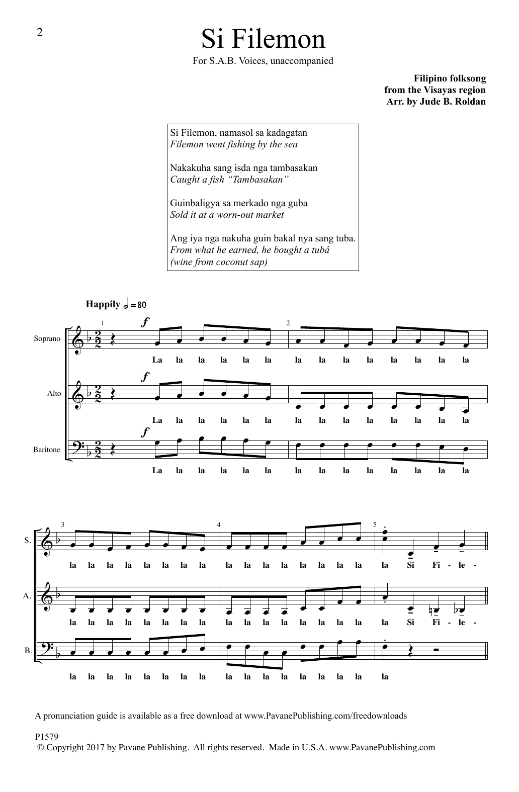 Jude B. Roldan Si Filemon sheet music notes and chords. Download Printable PDF.