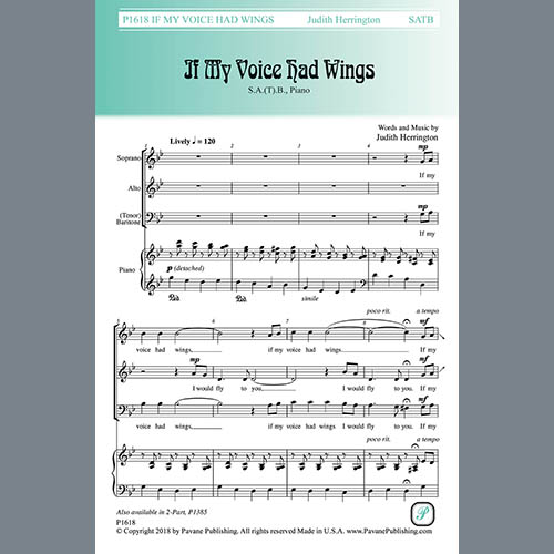 Easily Download Judith Herrington Printable PDF piano music notes, guitar tabs for 2-Part Choir. Transpose or transcribe this score in no time - Learn how to play song progression.