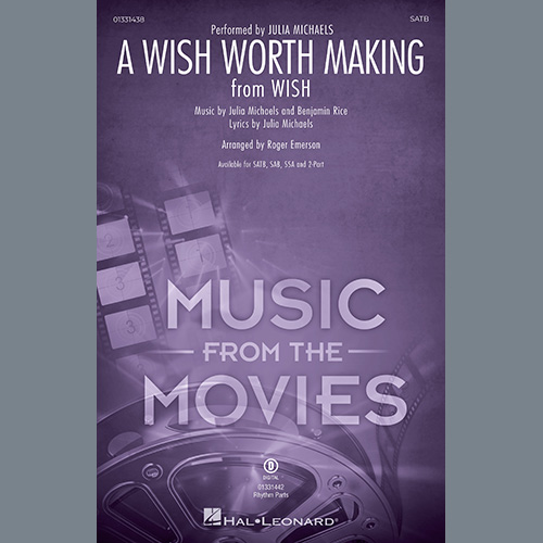 Julia Michaels A Wish Worth Making (from Wish) (arr. Roger Emerson) Profile Image