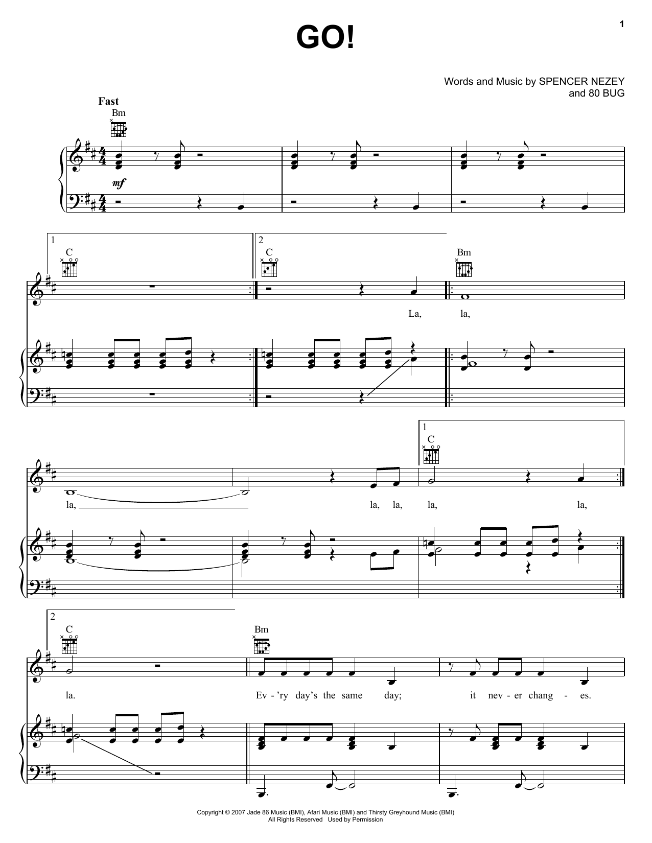 Jupiter Rising Go! sheet music notes and chords. Download Printable PDF.