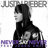 Download or print Justin Bieber Never Say Never Sheet Music Printable PDF 5-page score for Pop / arranged Big Note Piano SKU: 94127