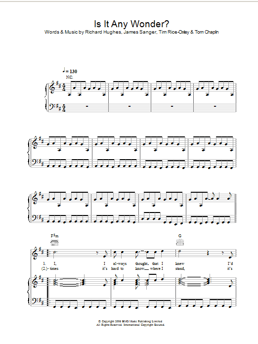 Learn to play Keane Is It Any Wonder? sheet music for Piano, Vocal & Guitar (Right-Hand Melody) in minutes. Keane Is It Any Wonder? sheet music notes and chords. Download Printable PDF.