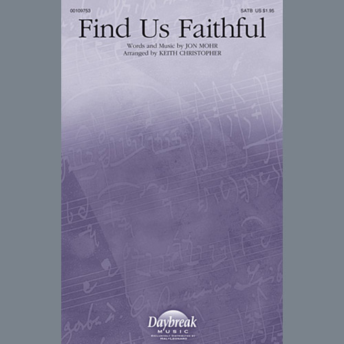 Keith Christopher 'Find Us Faithful' Sheet Music, Chords &amp; Lyrics ...
