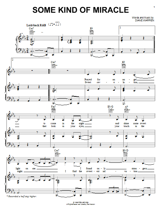 Kelly Clarkson Some Kind Of Miracle sheet music notes and chords. Download Printable PDF.