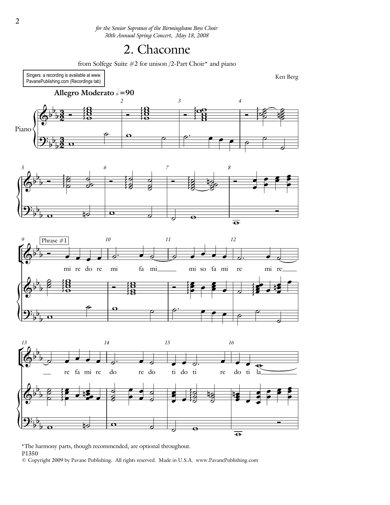 Learn to play Ken Berg Chaconne (from Ken Berg Chaconne (from