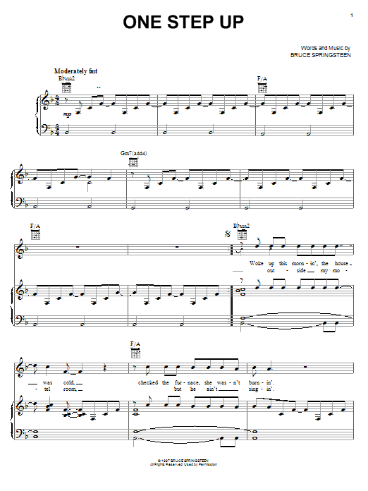 Kenny Chesney One Step Up sheet music notes and chords. Download Printable PDF.