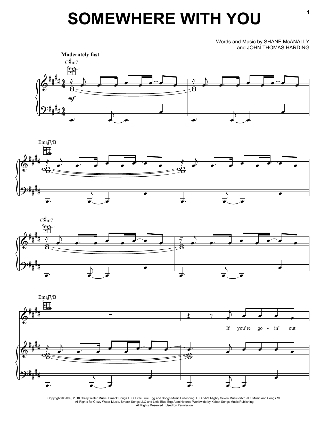 Kenny Chesney Somewhere With You sheet music notes and chords. Download Printable PDF.