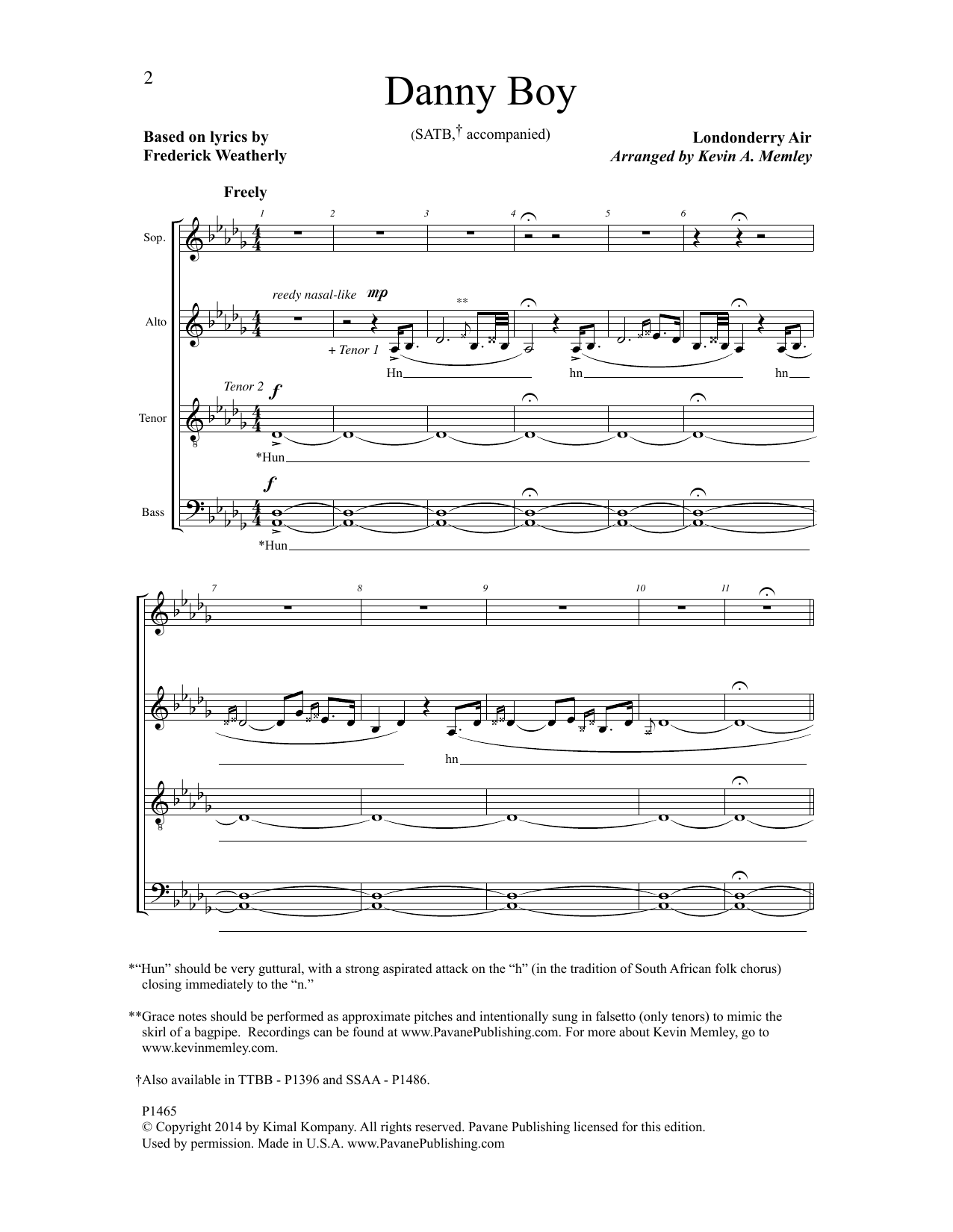 Learn to play Frederick Weatherly Danny Boy sheet music for SATB Choir in minutes. Price: 3.9900$ Frederick Weatherly Danny Boy sheet music notes and chords arranged for SATB Choir