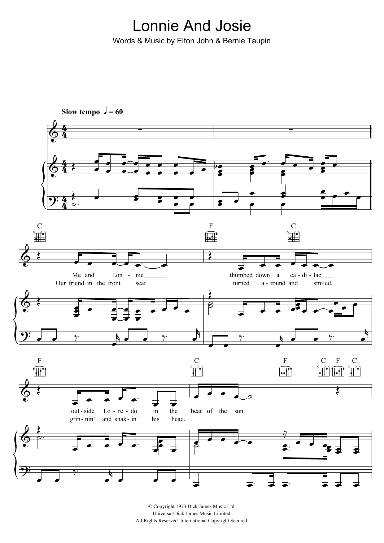 Kiki Dee Lonnie And Josie sheet music notes and chords. Download Printable PDF.