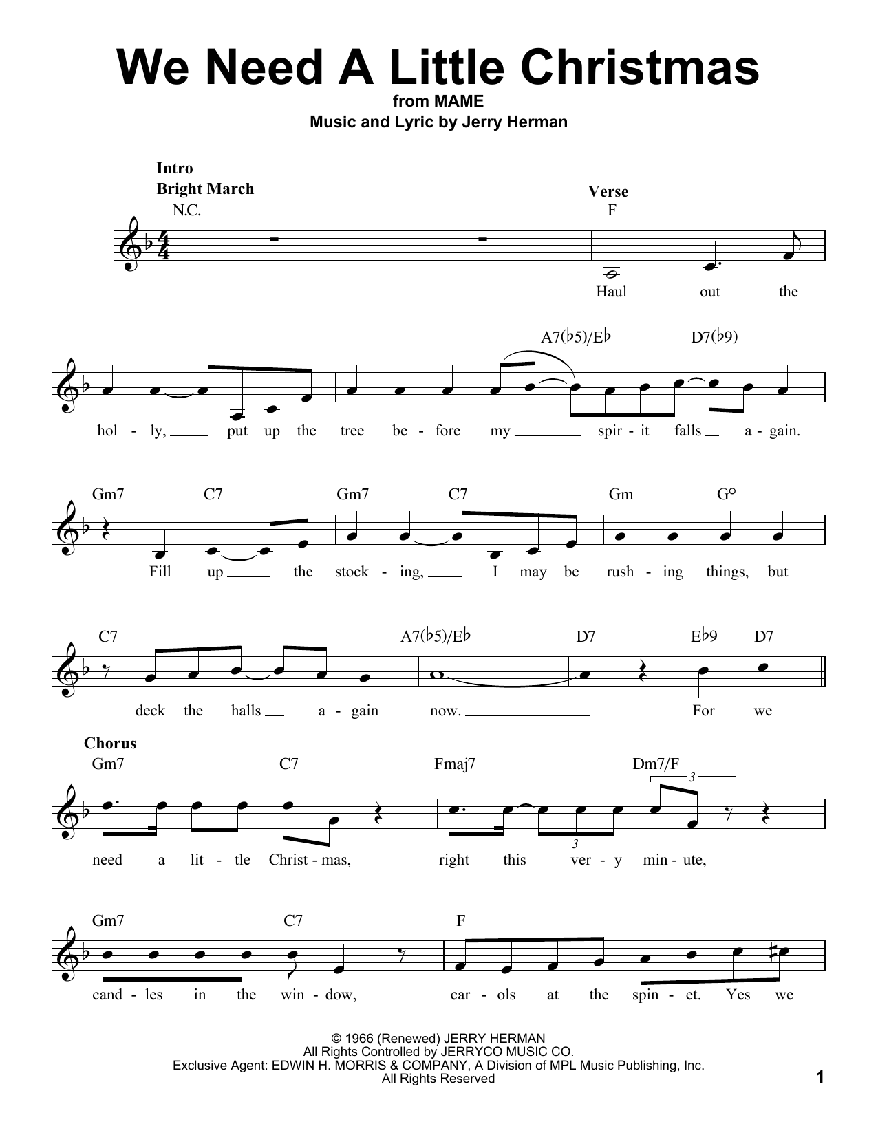 Learn to play Kimberley Locke We Need A Little Christmas sheet music for Pro Vocal in minutes. Price: 6.9900$ Kimberley Locke We Need A Little Christmas sheet music notes and chords arranged for Pro Vocal