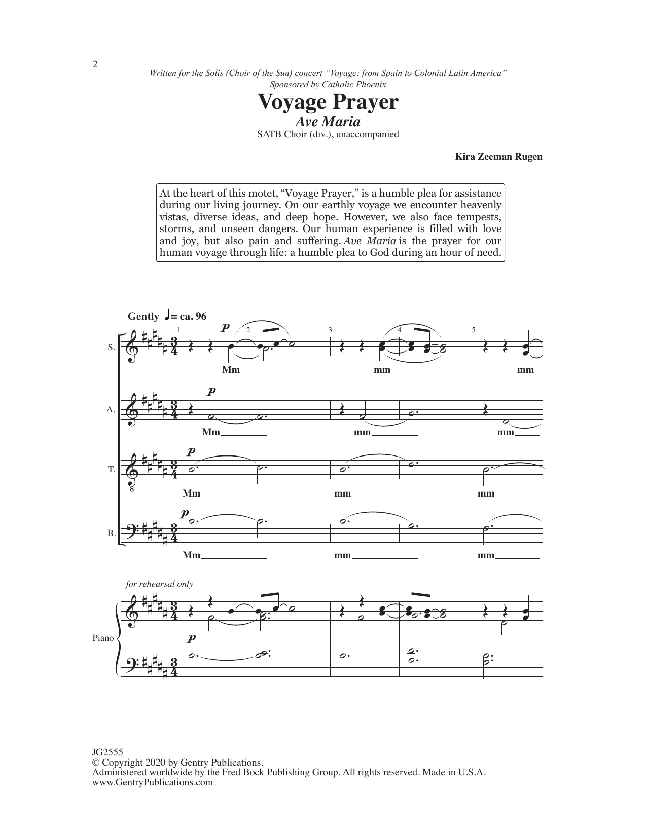 Kira Rugen Voyager Prayer sheet music notes and chords. Download Printable PDF.