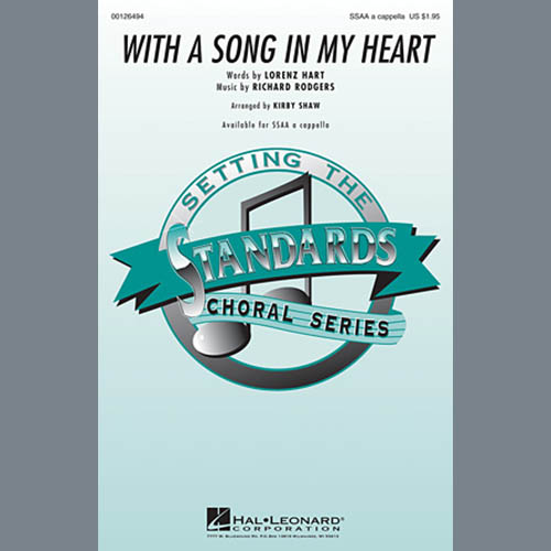 With A Song In My Heart (arr. Kirby Shaw) cover image