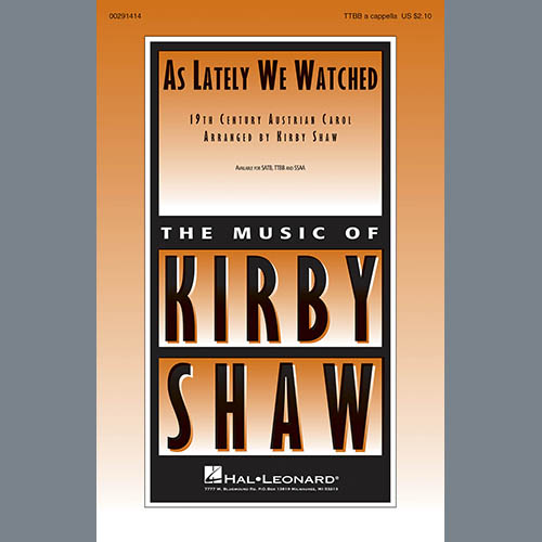 Kirby Shaw Download Printable PDF Score Easily Download Kirby Shaw Printable PDF piano music notes, guitar tabs for TTBB Choir. Transpose or transcribe this score in no time - Learn how to play song progression.