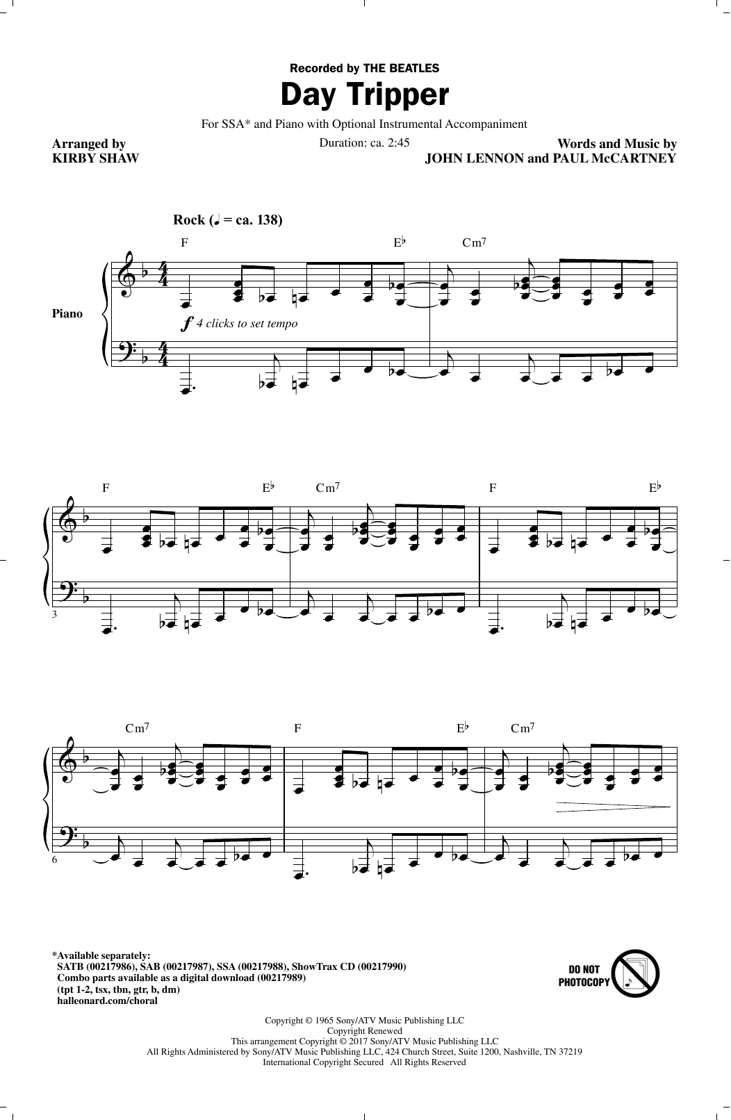 Day Tripper Guitar Chords