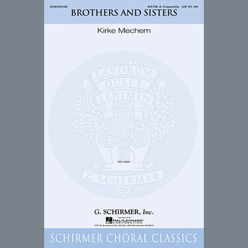 Kirke Mechem Download Printable PDF Score Easily Download Kirke Mechem Printable PDF piano music notes, guitar tabs for SATB Choir. Transpose or transcribe this score in no time - Learn how to play song progression.