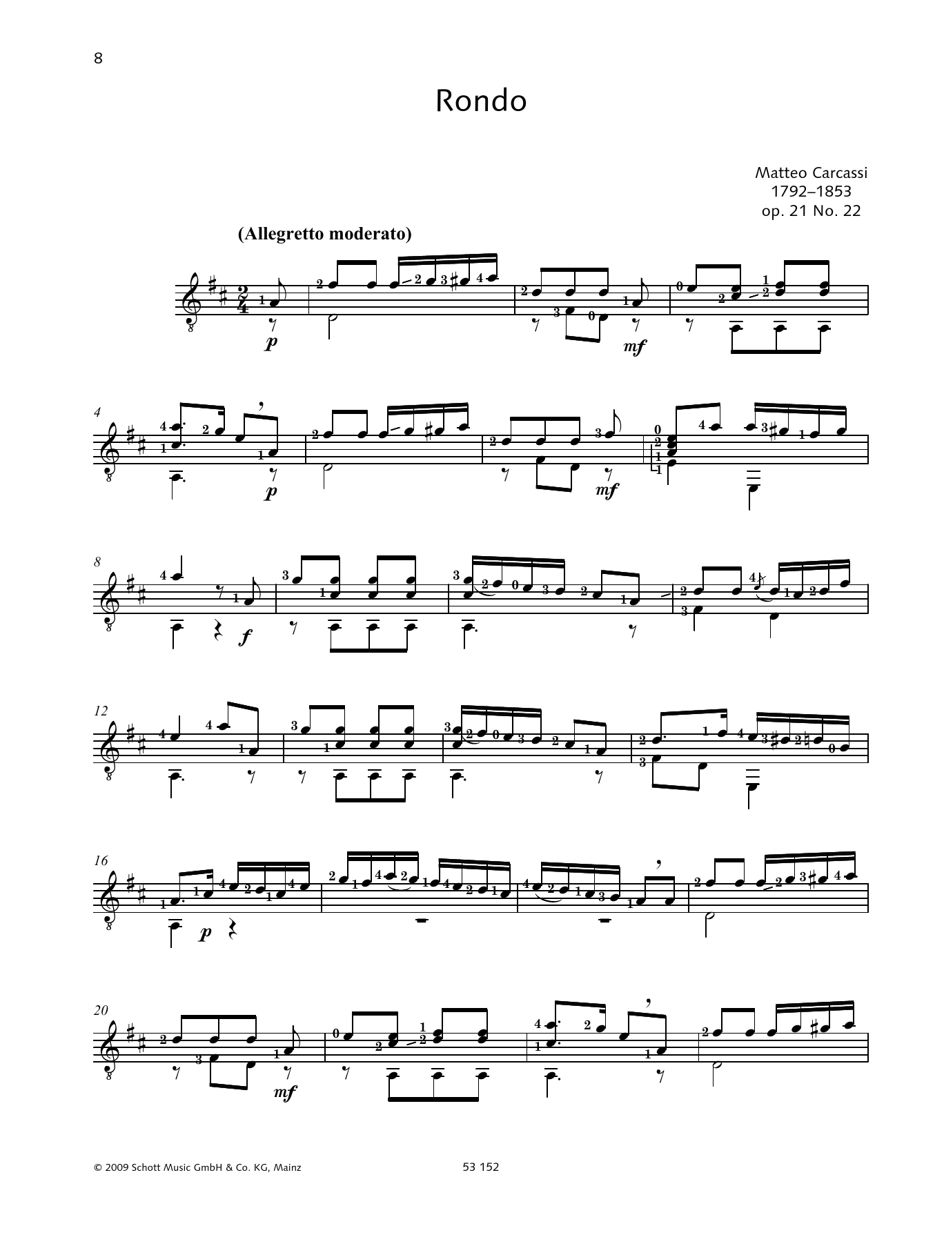 Konrad Ragossnig Rondo sheet music notes and chords. Download Printable PDF.