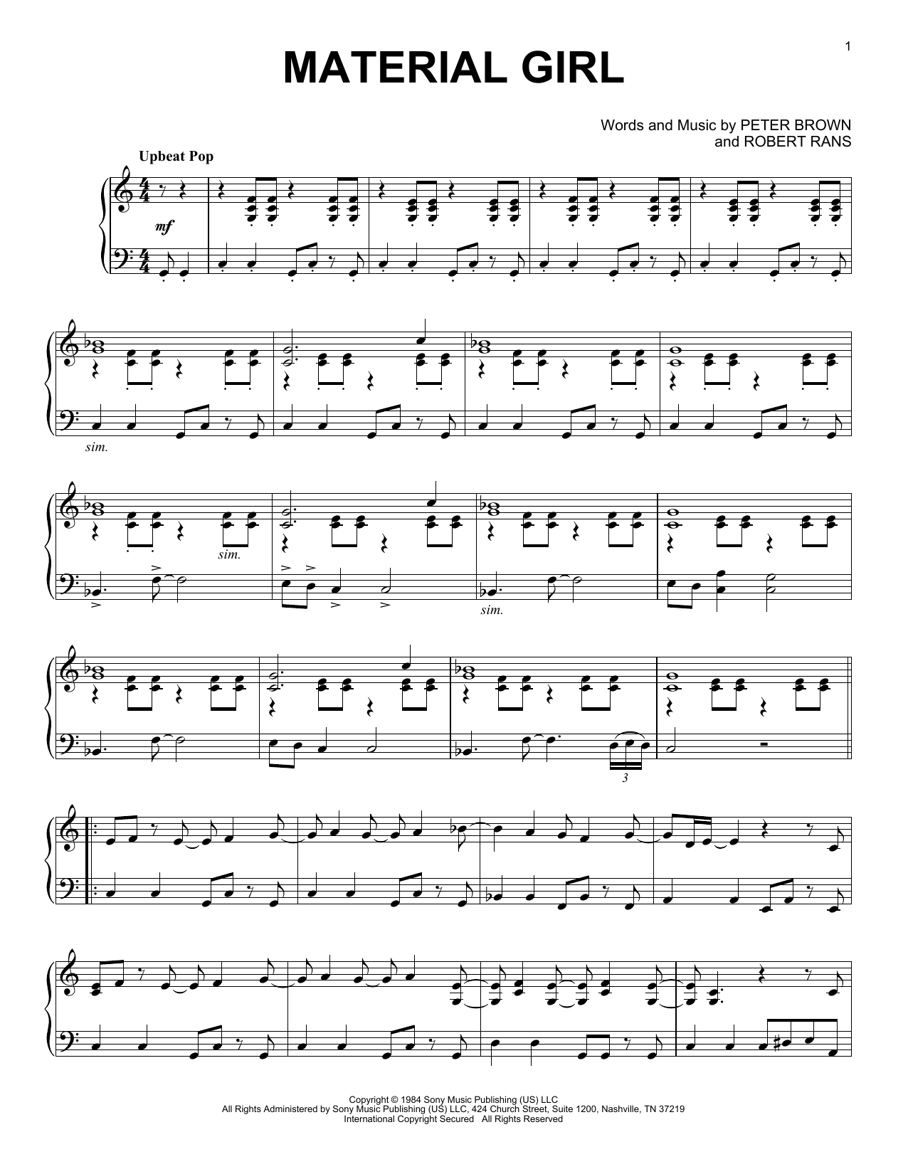 Kris Bowers "Material Girl (from the Netflix series Bridgerton)" Sheet Music Download Printable PDF Score. SKU 1207681