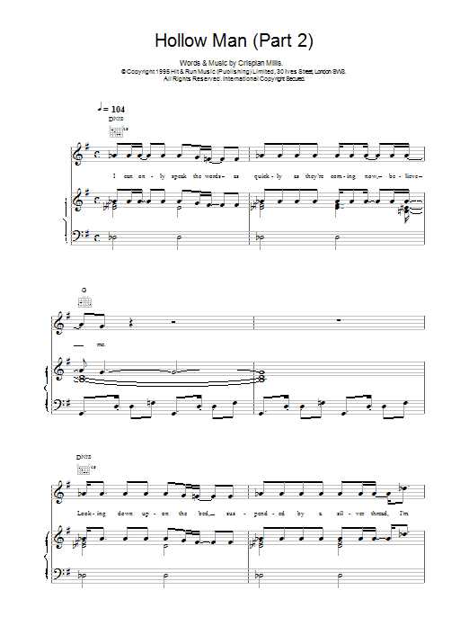 Learn to play Kula Shaker Hollow Man (Part 2) sheet music for Piano, Vocal & Guitar (Right-Hand Melody) in minutes. Kula Shaker Hollow Man (Part 2) sheet music notes and chords