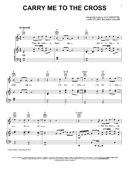 Learn to play Kutless Carry Me To The Cross sheet music for Piano, Vocal & Guitar (Right-Hand Melody) in minutes. Kutless Carry Me To The Cross sheet music notes and chords. Download Printable PDF.