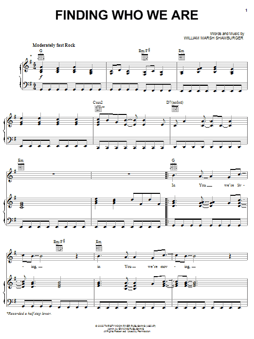 Kutless Finding Who We Are sheet music notes and chords. Download Printable PDF.