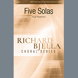 Download or print Kyle Pederson Five Solas Sheet Music Printable PDF 9-page score for Concert / arranged SATB Choir SKU: 487713