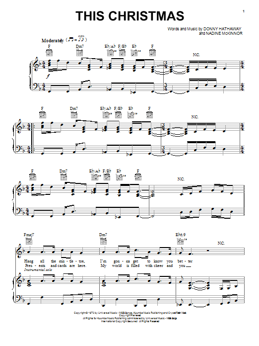 Lady Antebellum This Christmas sheet music notes and chords. Download Printable PDF.