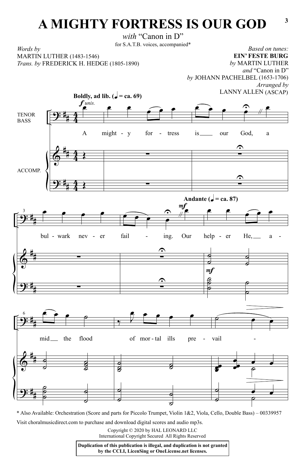 fresh sheet music