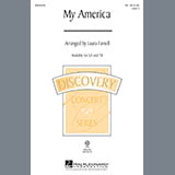 Download or print Laura Farnell My America (Choral Medley) Sheet Music Printable PDF 9-page score for Inspirational / arranged 2-Part Choir SKU: 290943