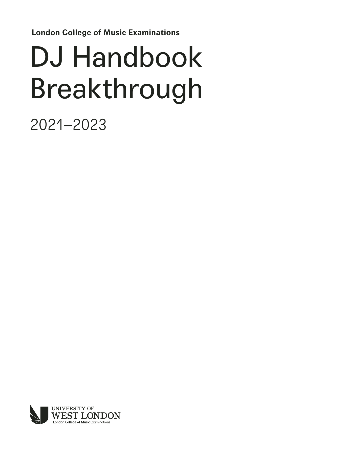 LCME LCME DJ Handbook Breakthrough 2021 sheet music notes and chords. Download Printable PDF.