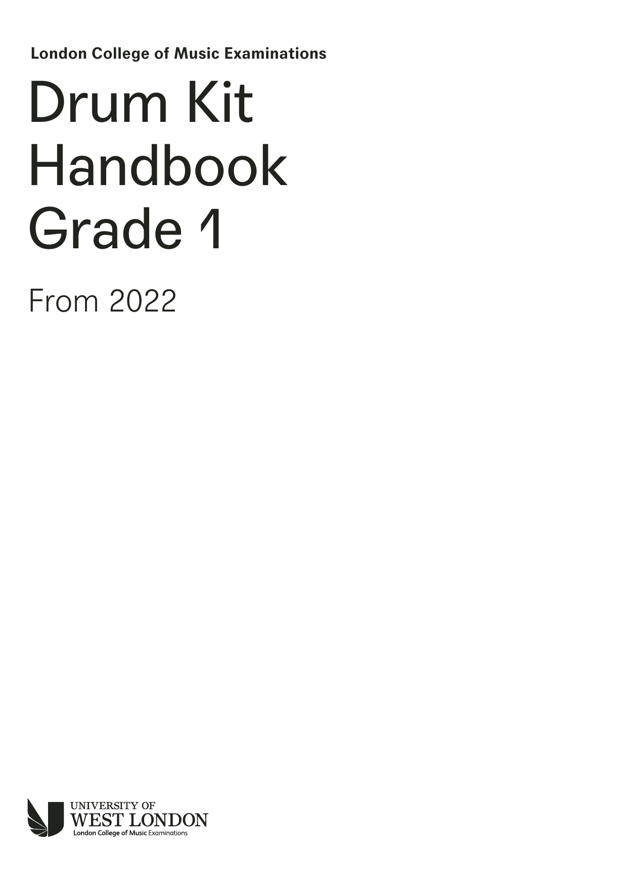 LCME LCME Drum Kit Handbook 2022: Grade 1 sheet music notes and chords. Download Printable PDF.