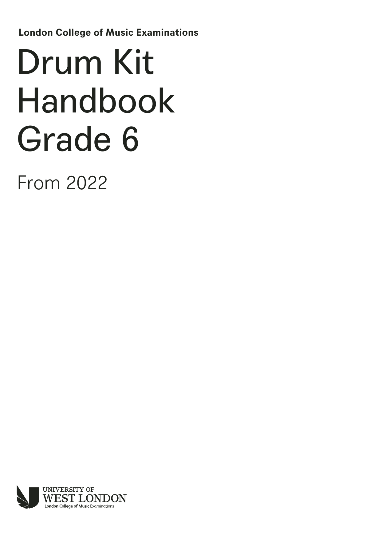 LCME LCME Drum Kit Handbook 2022: Grade 6 sheet music notes and chords. Download Printable PDF.