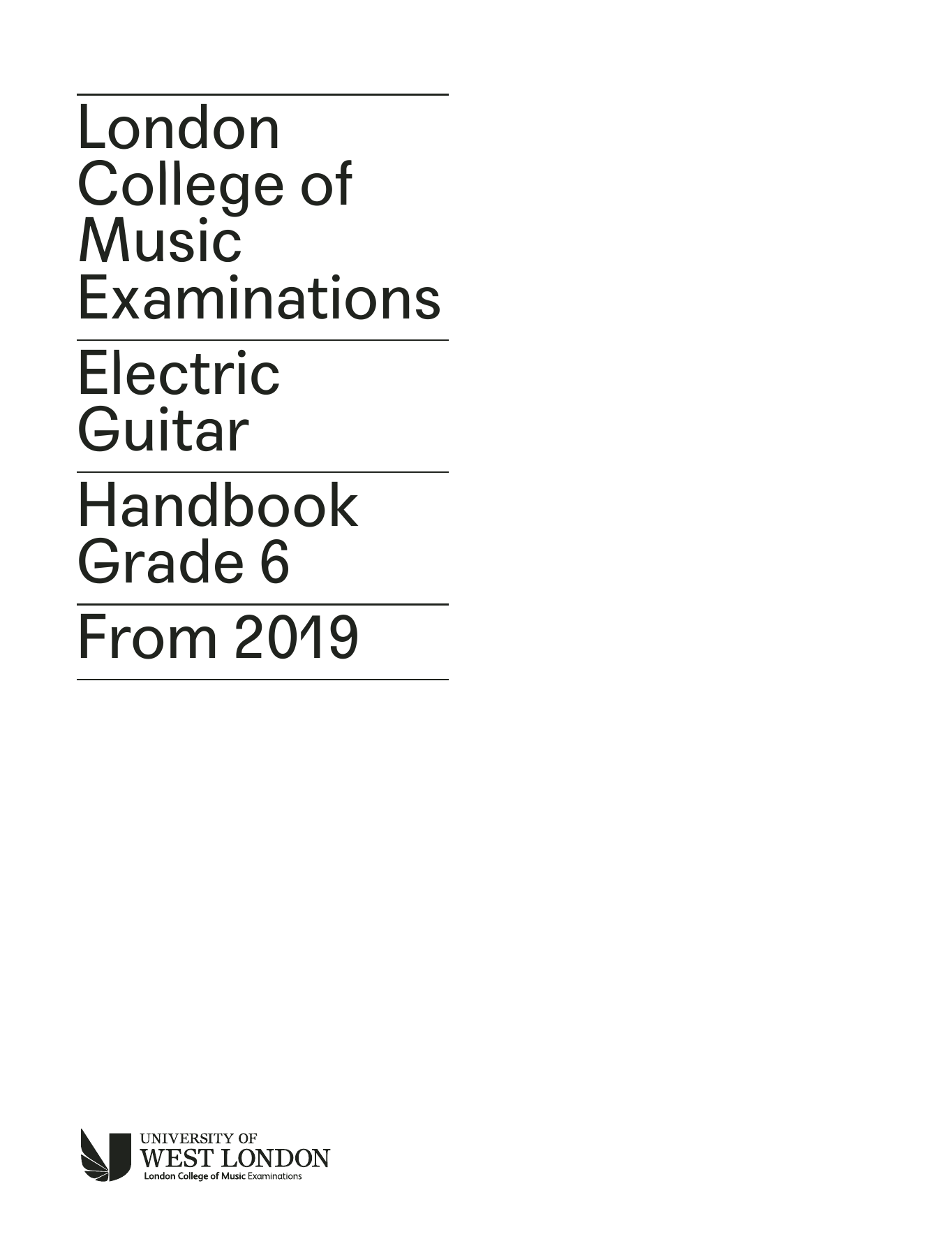 LCME LCME Electric Guitar Handbook 2019 - Grade 6 sheet music notes and chords. Download Printable PDF.