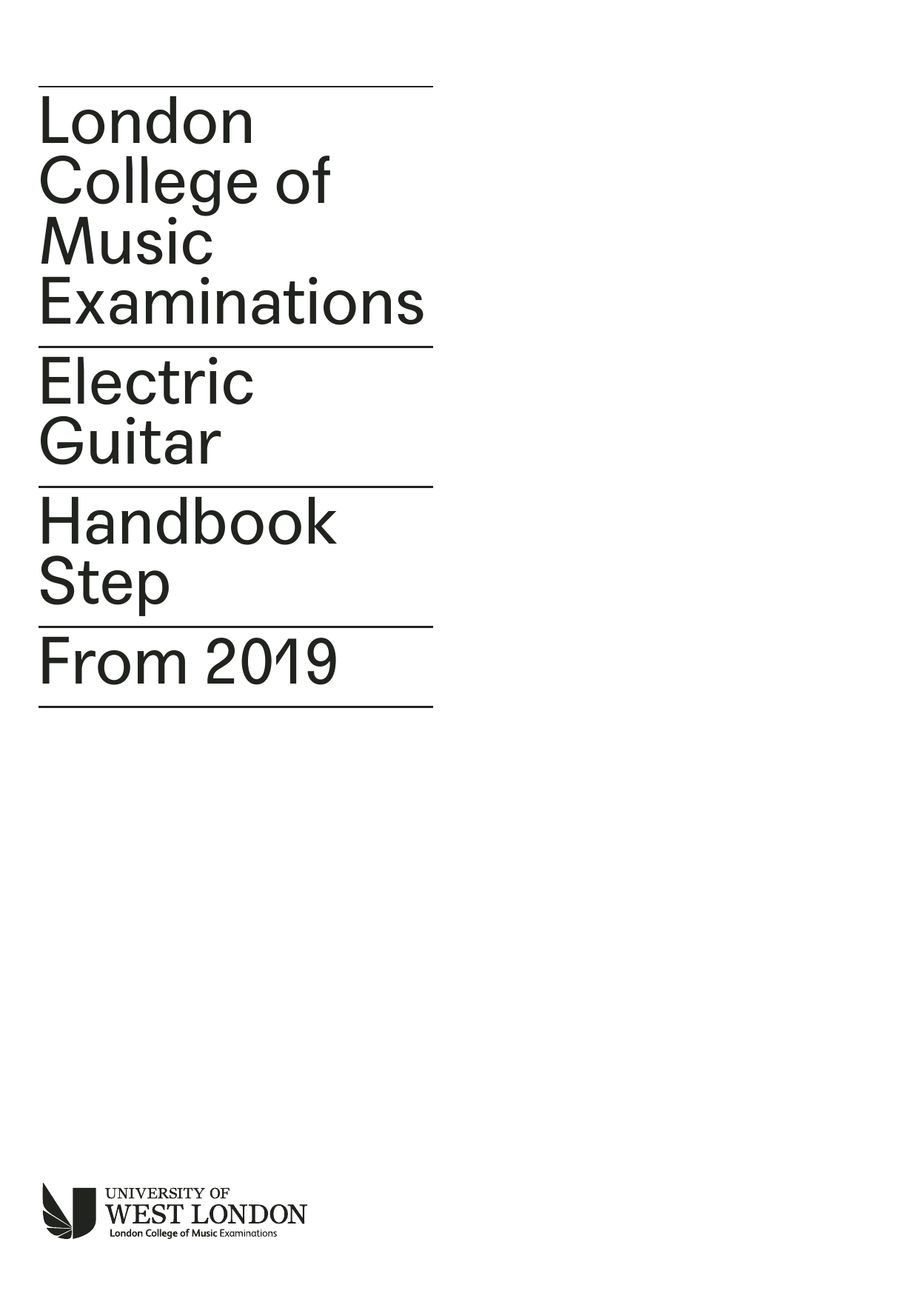 LCME LCME Electric Guitar Handbook 2019 - Step sheet music notes and chords. Download Printable PDF.