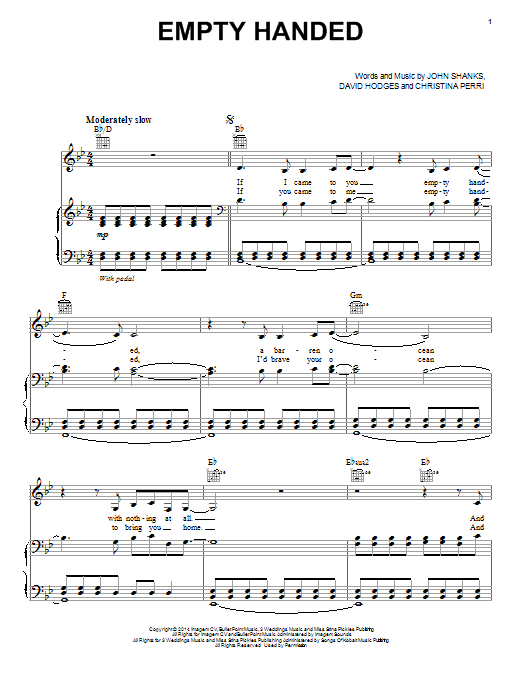 Lea Michele Empty Handed sheet music notes and chords. Download Printable PDF.