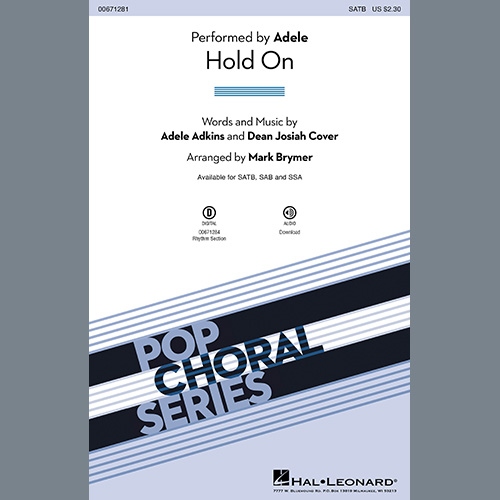 Easily Download Adele Printable PDF piano music notes, guitar tabs for SATB Choir. Transpose or transcribe this score in no time - Learn how to play song progression.