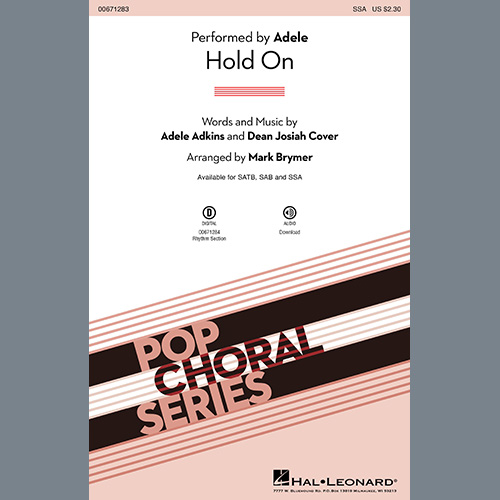 Easily Download Adele Printable PDF piano music notes, guitar tabs for SSA Choir. Transpose or transcribe this score in no time - Learn how to play song progression.