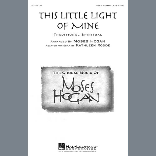 Easily Download African-American Spiritual Printable PDF piano music notes, guitar tabs for SSA Choir. Transpose or transcribe this score in no time - Learn how to play song progression.