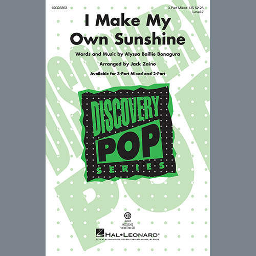 I Make My Own Sunshine (arr. Jack Zaino) cover image