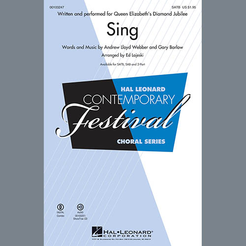 Sing (arr. Ed Lojeski) cover image