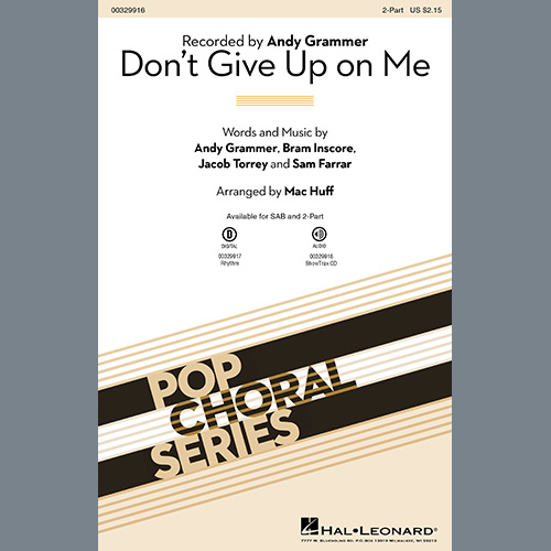 Don't Give Up On Me (arr. Mac Huff) cover image