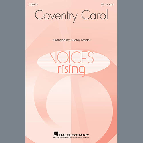 Audrey Snyder Download Printable PDF Score Easily Download Audrey Snyder Printable PDF piano music notes, guitar tabs for SSA Choir. Transpose or transcribe this score in no time - Learn how to play song progression.
