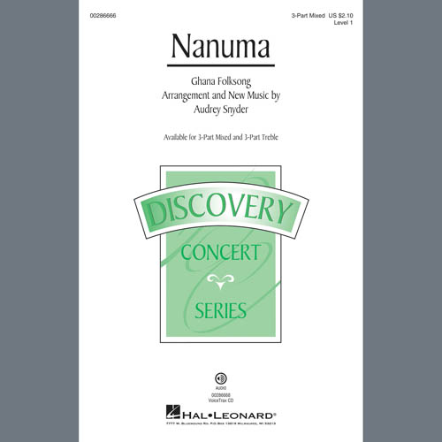Easily Download Audrey Snyder Printable PDF piano music notes, guitar tabs for 3-Part Treble Choir. Transpose or transcribe this score in no time - Learn how to play song progression.