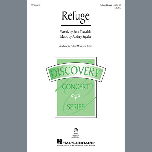 Easily Download Audrey Snyder Printable PDF piano music notes, guitar tabs for 3-Part Mixed Choir. Transpose or transcribe this score in no time - Learn how to play song progression.